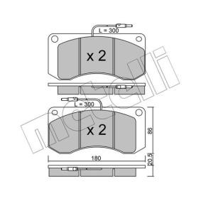 Acquista Kit pastiglie freni da METELLI 22-0272-0 a buon mercato per soli 88,63 €