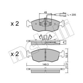 Bremsbeläge 22-0274-4 von METELLI günstig für 35,67 € online kaufen