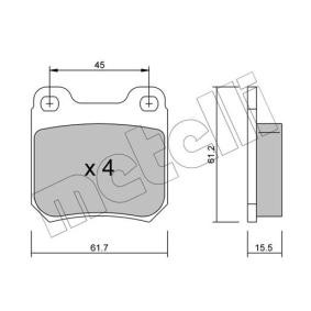 Acquista Kit pastiglie freni da METELLI 22-0275-0 a buon mercato per soli 22,47 €