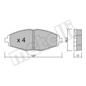Acquista Kit pastiglie freni da METELLI 22-0293-0 a buon mercato per soli 24,34 €