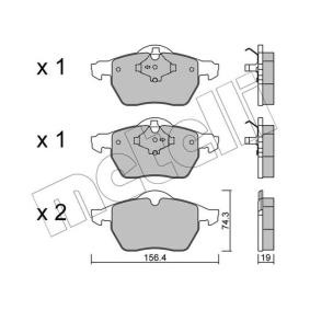 Compre Pastilhas de travão da METELLI 22-0314-1 a um preço baixo por 34,08 €