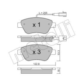 Compre Pastilhas de travão da METELLI 22-0321-0 a um preço baixo por 32,60 €