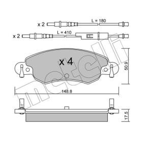 Bremsbeläge 22-0330-0 von METELLI günstig für 30,54 € online kaufen