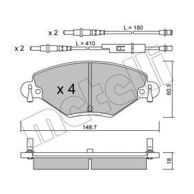 Bremsbeläge 22-0331-0 von METELLI günstig für 41,85 € online kaufen