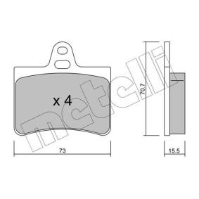 Bremsbeläge 22-0333-0 von METELLI günstig für 24,54 € online kaufen
