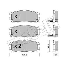 Acquista Kit pastiglie freni da METELLI 22-0358-0 a buon mercato per soli 24,77 €