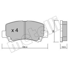 Acquista Kit pastiglie freni da METELLI 22-0419-0 a buon mercato per soli 27,25 €
