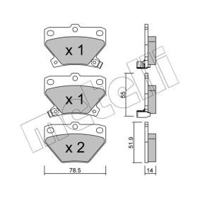 Bremsbeläge 22-0424-0 von METELLI günstig für 21,48 € online kaufen