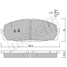 Compre Pastilhas de travão de METELLI online para Dyna Minibus (U300-U400) a preços moderados