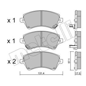 Bremsbeläge 22-0446-0 von METELLI günstig für 29,42 € online kaufen