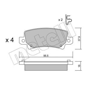Bremsbeläge 22-0447-0 von METELLI günstig für 24,71 € online kaufen