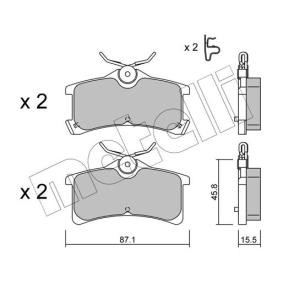 Achetez des Plaquettes de frein METELLI 22-0449-0 à prix pour 29,19 €