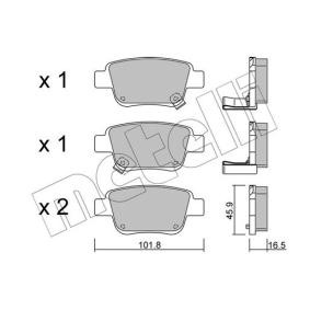 Achetez des Plaquettes de frein METELLI 22-0451-0 à prix pour 28,20 €