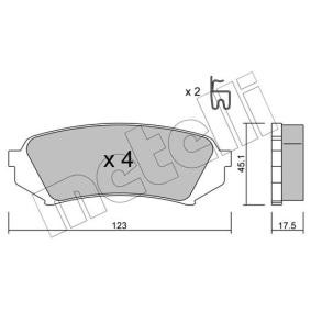 Acquista Kit pastiglie freni da METELLI 22-0453-0 a buon mercato per soli 27,87 €