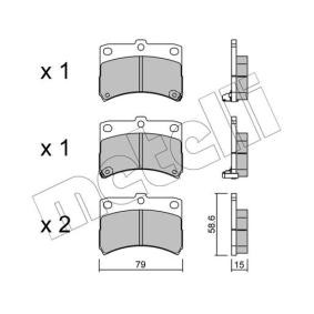 Compre Pastilhas de travão da METELLI 22-0459-0 a um preço baixo por 33,21 €