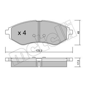 Acquista Kit pastiglie freni da METELLI 22-0508-0 a buon mercato per soli 28,78 €