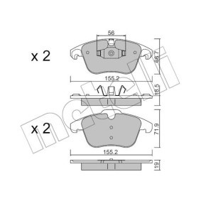 Bremsbeläge von METELLI 22-0517-0