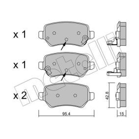 Bremsbeläge 22-0542-2 von METELLI günstig für 34,55 € online kaufen