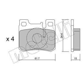 Bremsbeläge 22-0566-0 von METELLI günstig für 24,55 € online kaufen