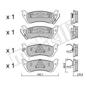 Bremsbeläge 22-0570-0 für MERCEDES-BENZ
