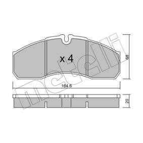 Acquista Kit pastiglie freni da METELLI 22-0578-3 a buon mercato per soli 61,11 €