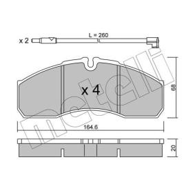 Acquista Kit pastiglie freni da METELLI 22-0578-3K a buon mercato per soli 66,64 €