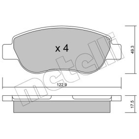 Bremsbeläge 22-0590-0 für DAF