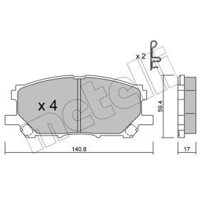Acquista Kit pastiglie freni da METELLI 22-0618-0 a buon mercato per soli 43,77 €
