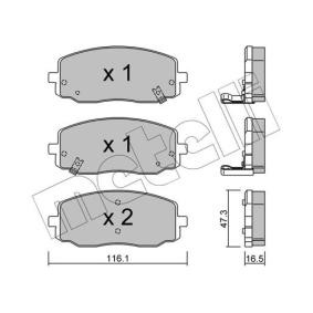Bremsbeläge 22-0629-0 von METELLI günstig für 32,44 € online kaufen