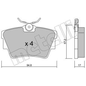 Acquista Kit pastiglie freni da METELLI 22-0635-0 a buon mercato per soli 27,37 €