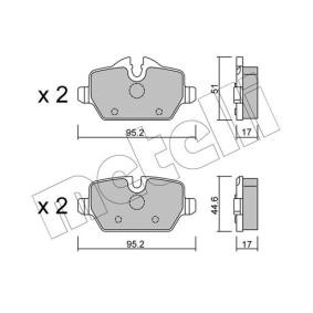 Achetez des Plaquettes de frein METELLI 22-0641-0 à prix pour 29,76 €