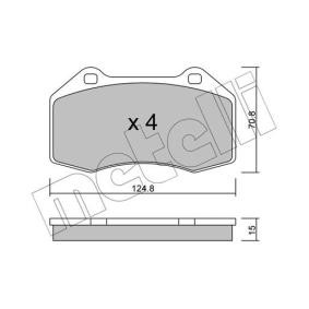 Acquista Kit pastiglie freni da METELLI 22-0651-0 a buon mercato per soli 53,72 €