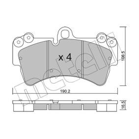 Bremsbeläge 22-0654-0 von METELLI günstig für 77,85 € online kaufen