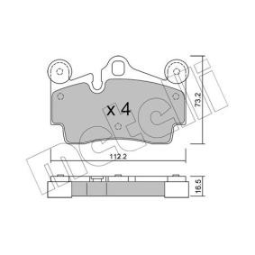 Bremsbeläge 22-0655-0 von METELLI günstig für 43,35 € online kaufen