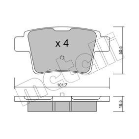 Compre Pastilhas de travão da METELLI 22-0677-0 a um preço baixo por 33,34 €