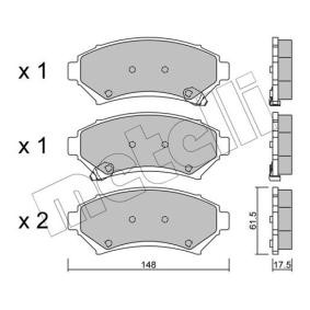 Bremsbeläge 22-0696-0 für BUICK