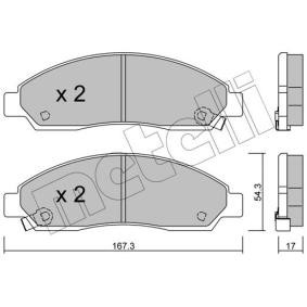 Acquista Kit pastiglie freni da METELLI 22-0731-0 a buon mercato per soli 32,33 €