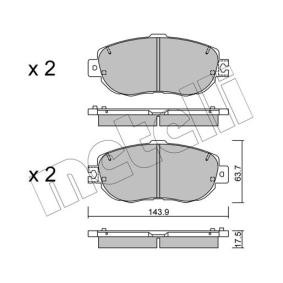 Acquista Kit pastiglie freni da METELLI 22-0756-1 a buon mercato per soli 46,16 €