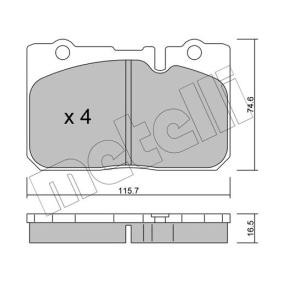 Acquista Kit pastiglie freni da METELLI 22-0757-0 a buon mercato per soli 39,87 €