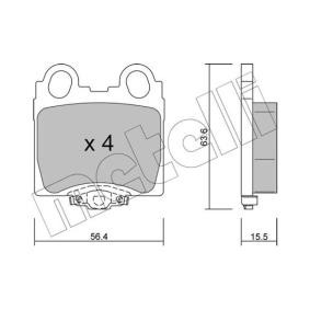 Acquista Kit pastiglie freni da METELLI 22-0758-0 a buon mercato per soli 24,50 €