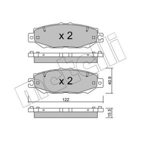 Acquista Kit pastiglie freni da METELLI 22-0759-1 a buon mercato per soli 36,25 €