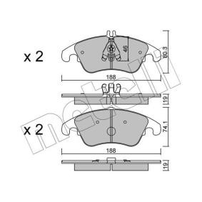 Bremsbeläge 22-0775-2 von METELLI günstig für 68,63 € online kaufen