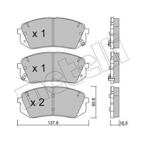 Bremsbeläge 22-0783-0 von METELLI günstig für 42,51 € online kaufen