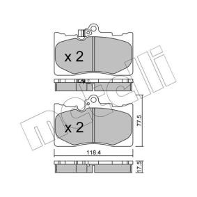 Acquista Kit pastiglie freni da METELLI 22-0799-0 a buon mercato per soli 28,04 €
