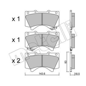 Acquista Kit pastiglie freni da METELLI 22-0821-0 a buon mercato per soli 41,33 €