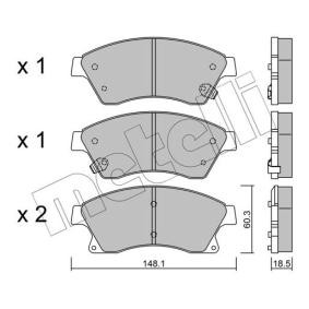 Acquista Kit pastiglie freni da METELLI 22-0838-0 a buon mercato per soli 35,90 €
