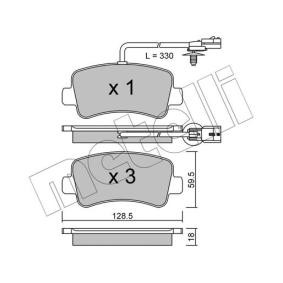 Acquista Kit pastiglie freni da METELLI 22-0899-0 a buon mercato per soli 37,30 €