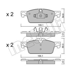 Bremsbeläge für PEUGEOT von METELLI