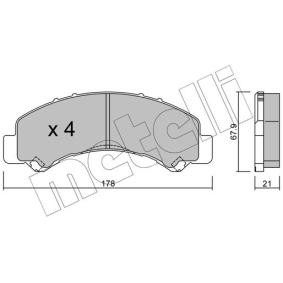 Acquista Kit pastiglie freni da METELLI 22-0922-0 a buon mercato per soli 64,65 €