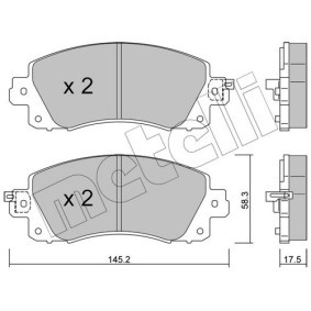 Bremsbeläge 22-0932-0 für DAF